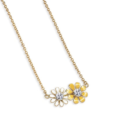 Newbridge Yellow and White Floral Pendant