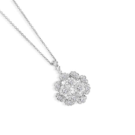 Newbridge Silver Plated Floral Cluster Pendant
