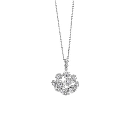 Newbridge Silver Plated Floral Cluster Pendant