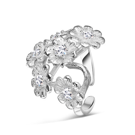 Newbridge Silver Plated Floral Cluster Ring