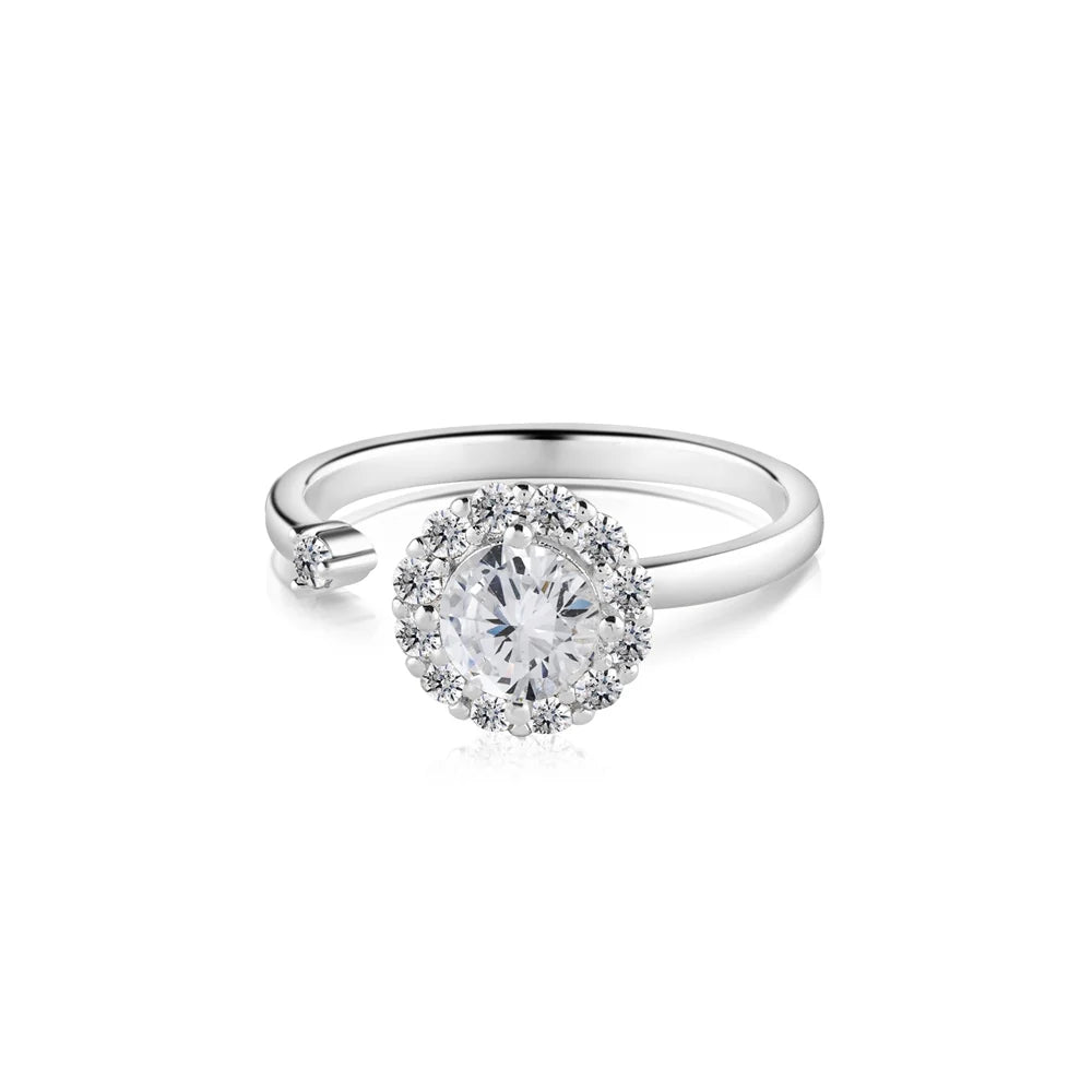 Newbridge Revolving Ring with Clear Stones