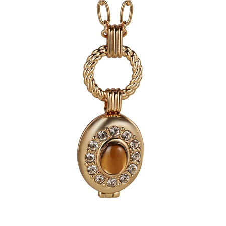 Newbridge Gold Plated Locket with Topaz Stone