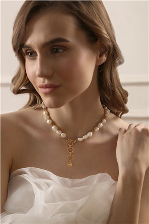 Newbridge Sappho Large Baroque Pearl Necklace
