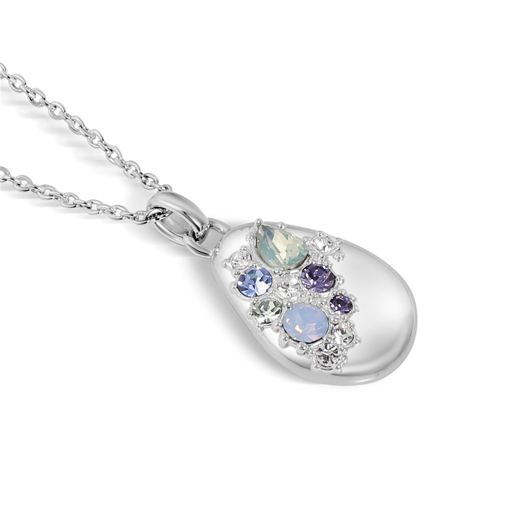 Newbridge Small Pendant with Blue and Clear Stones