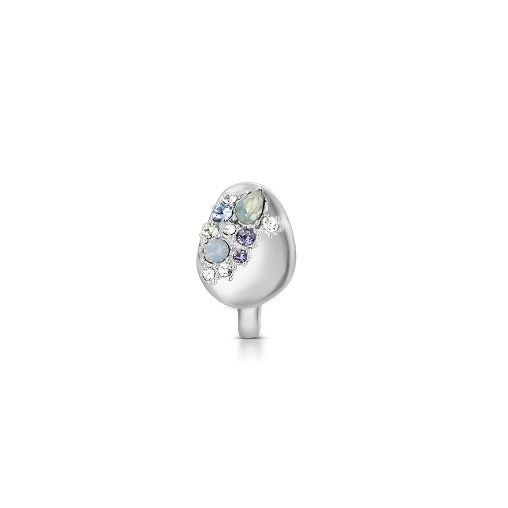 Newbridge Ring with Blue and Clear Stones
