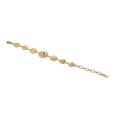 Newbridge Bird Enamel Link Bracelet