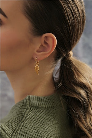 Newbridge Angel Wing Earrings with Blue & Clear Stones