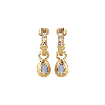 Newbridge Drop Earrings with Blue Stones