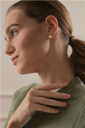 Newbridge Sappho Pearl Stud Earrings