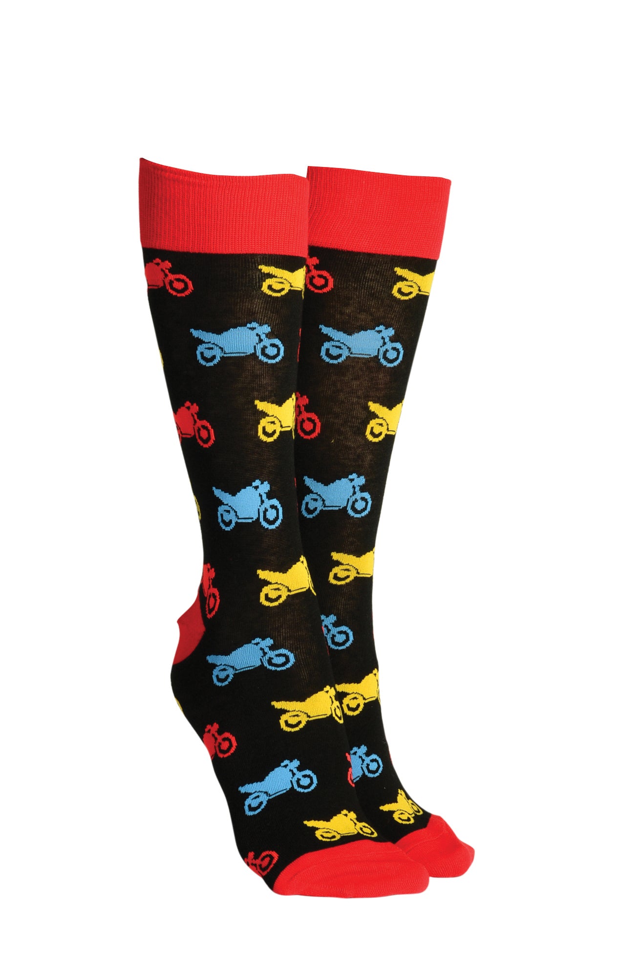 Sock Society Bike Black And Red Design