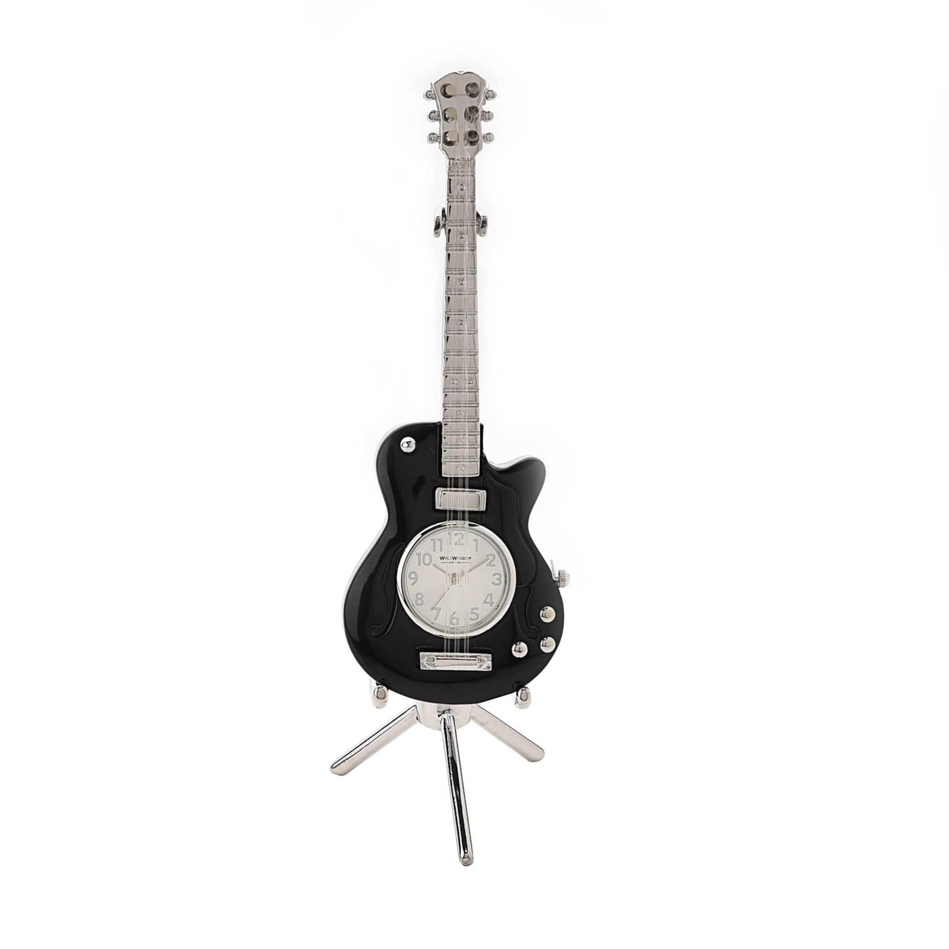 Miniature Clock Guitar Black