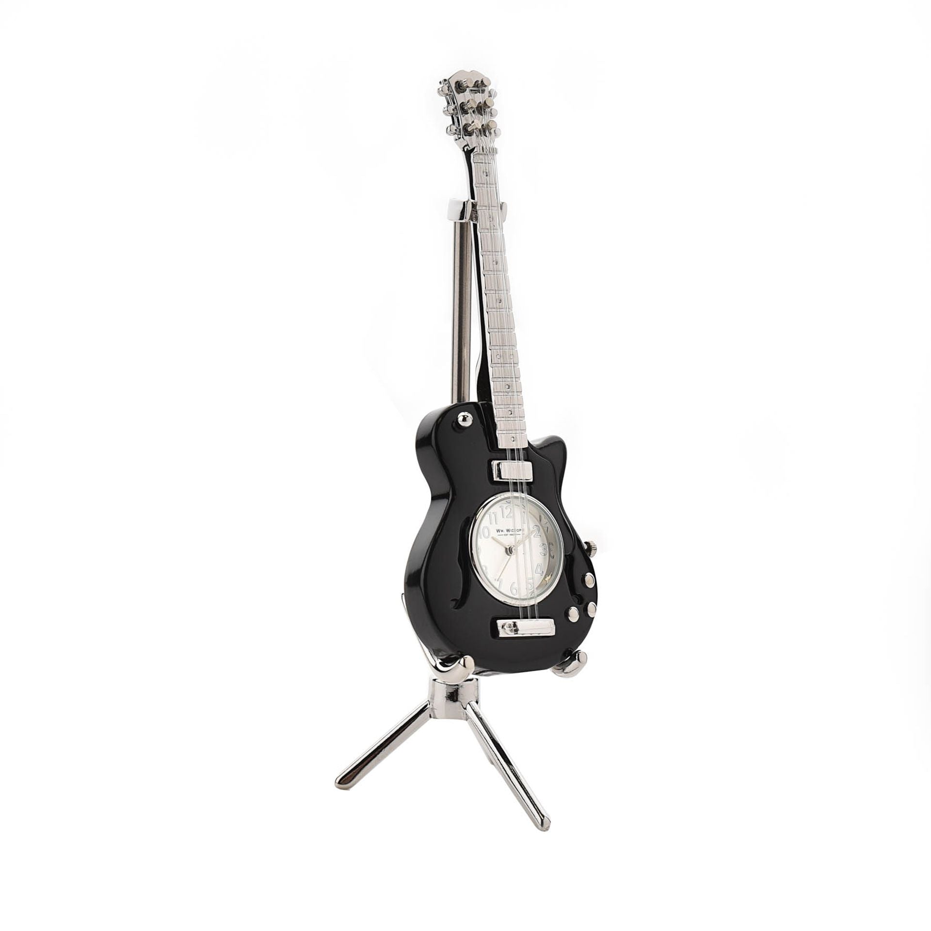 Miniature Clock Guitar Black