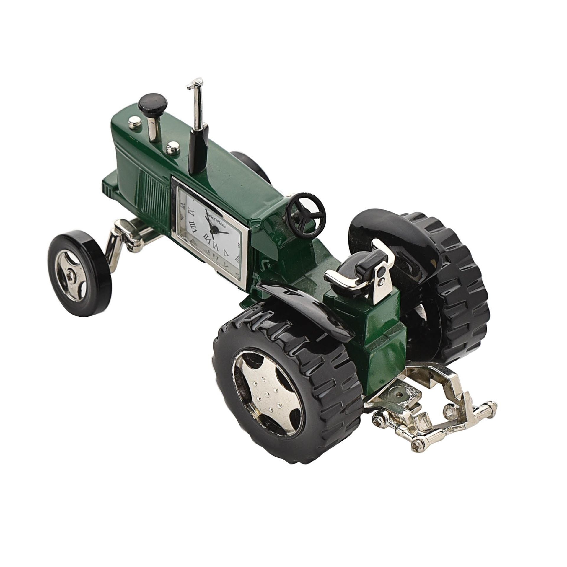Miniature Clock Tractor Green