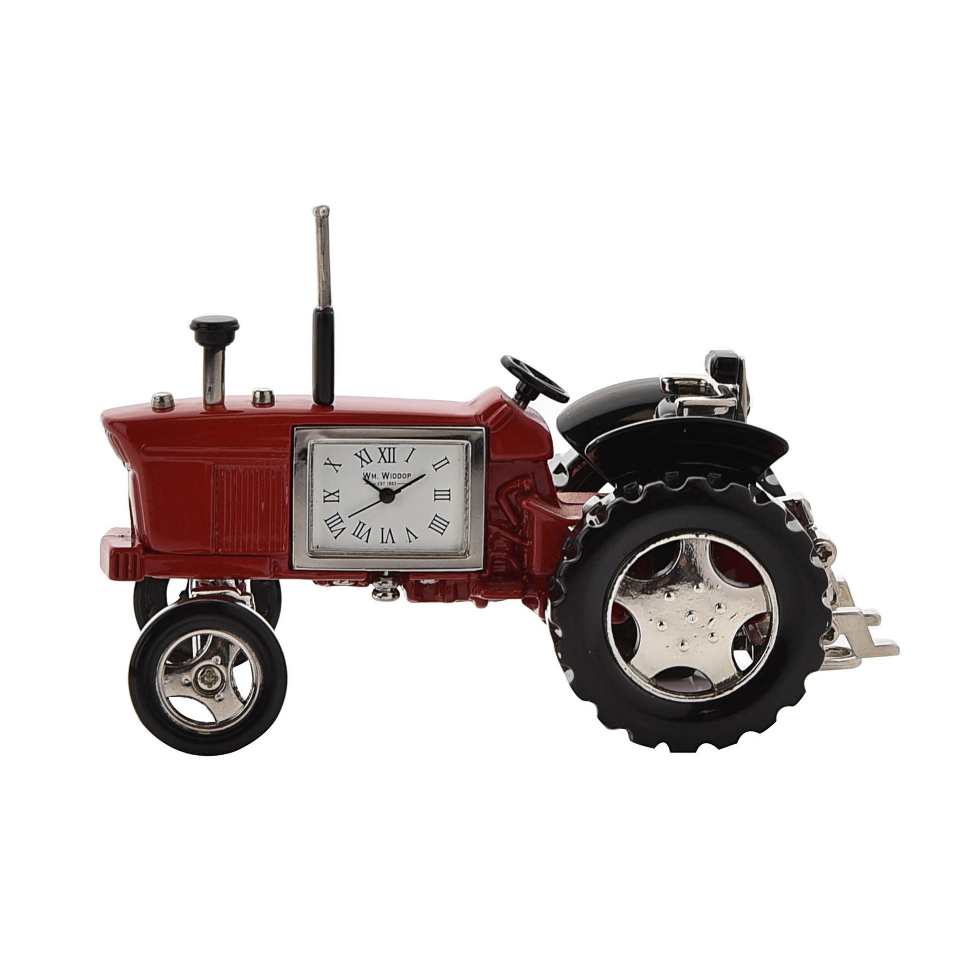 Miniature Clock Tractor Red