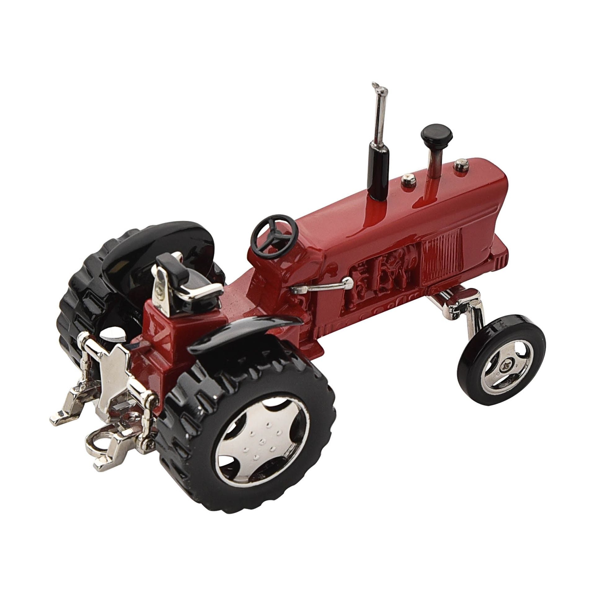 Miniature Clock Tractor Red