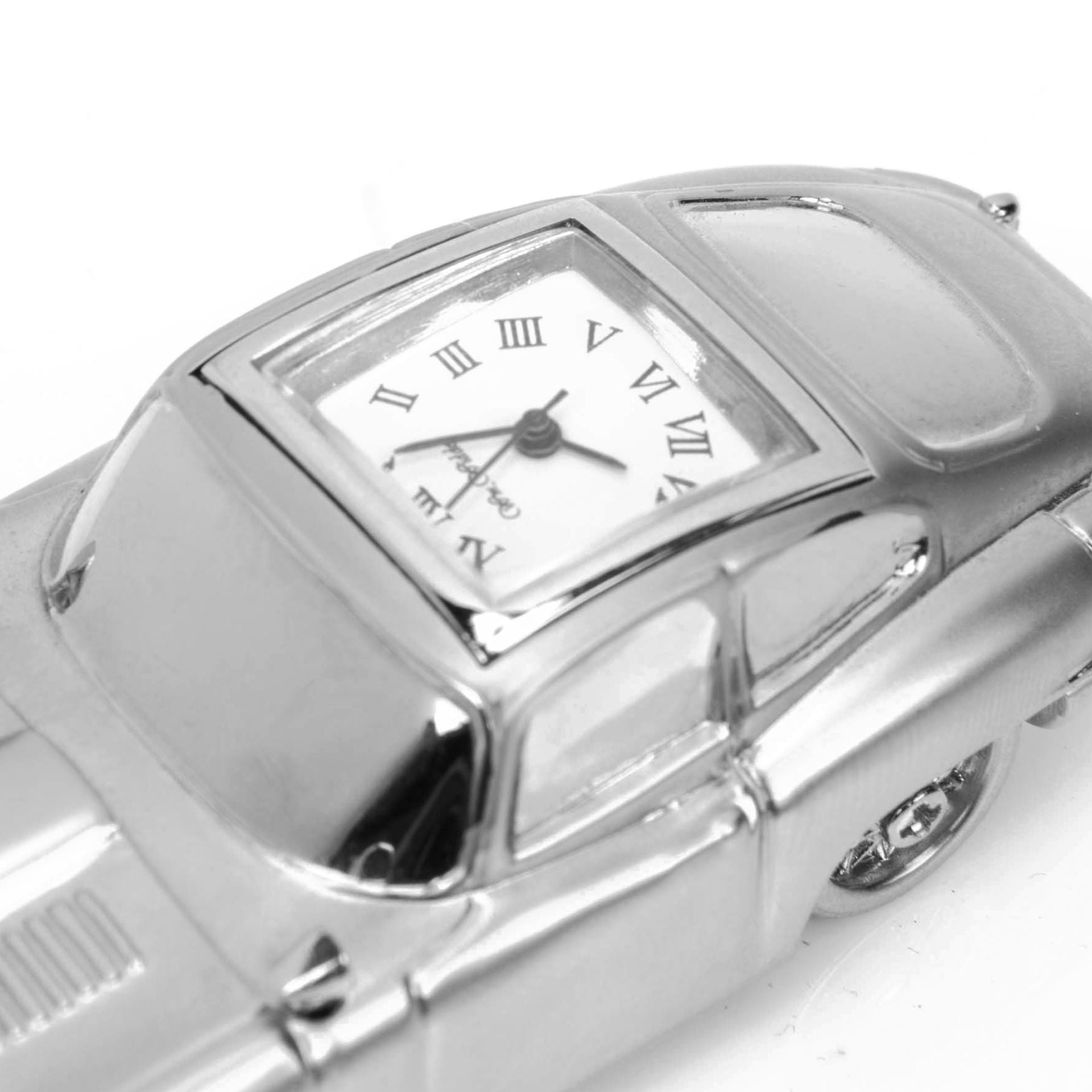 Miniature Clock Vintage Sports Car
