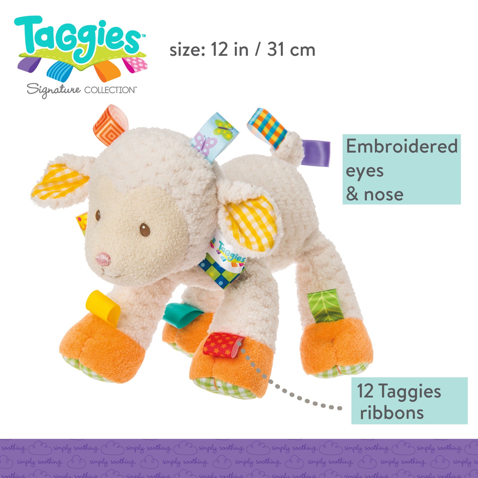 Taggies Sherbet Lamb – 12″