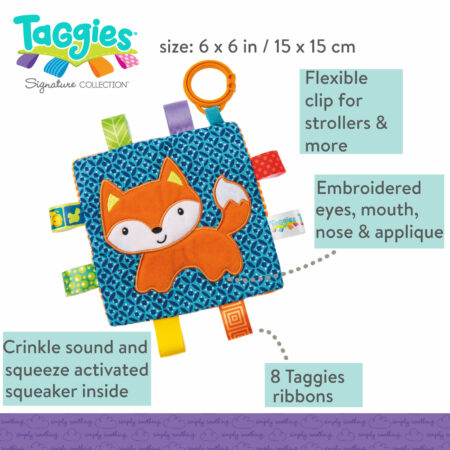 Taggies Crinkle Me Fox – 6×6″