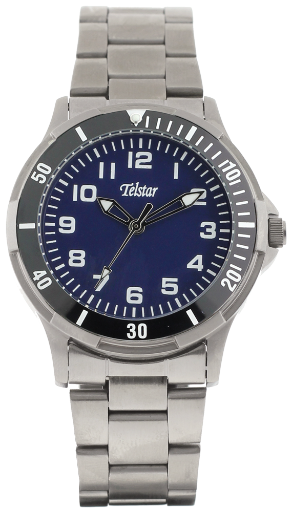Telstar Boys Watch Silver Bracelet Blue Dial