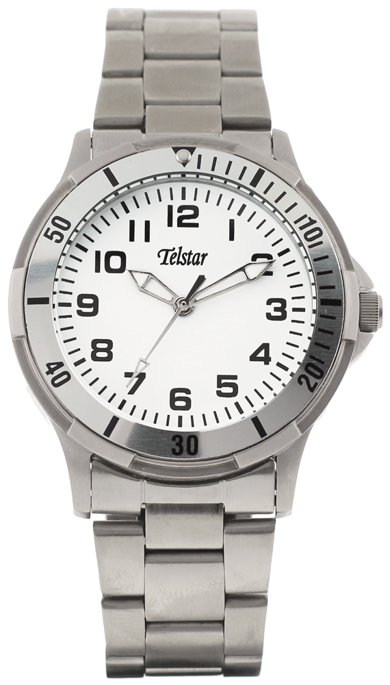 Telstar Boys Watch Silver Bracelet White Dial