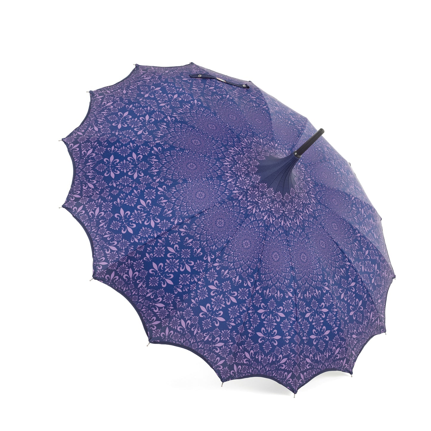 Soake Boutique Patterned Pagoda with Scalloped edge Purple