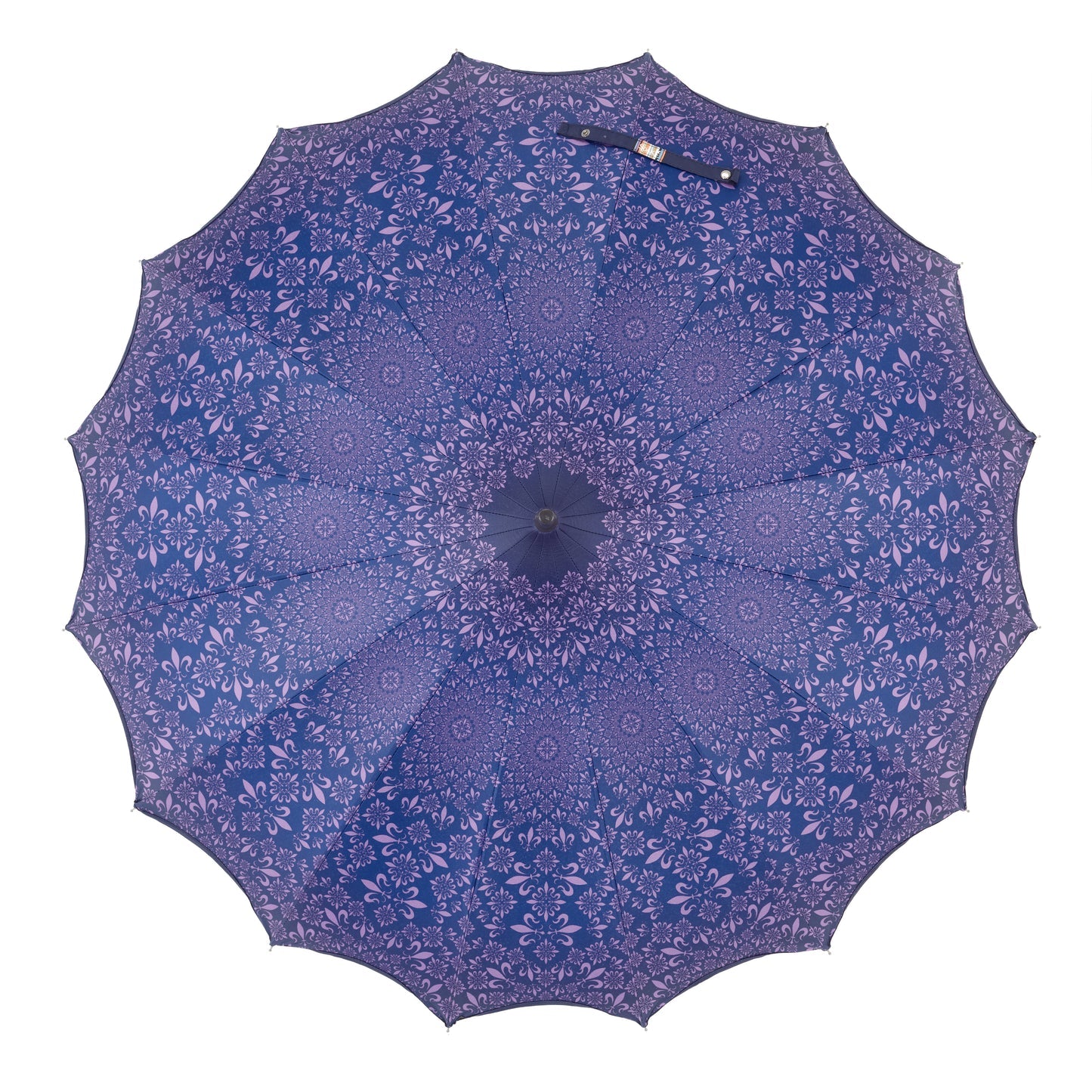 Soake Boutique Patterned Pagoda with Scalloped edge Purple