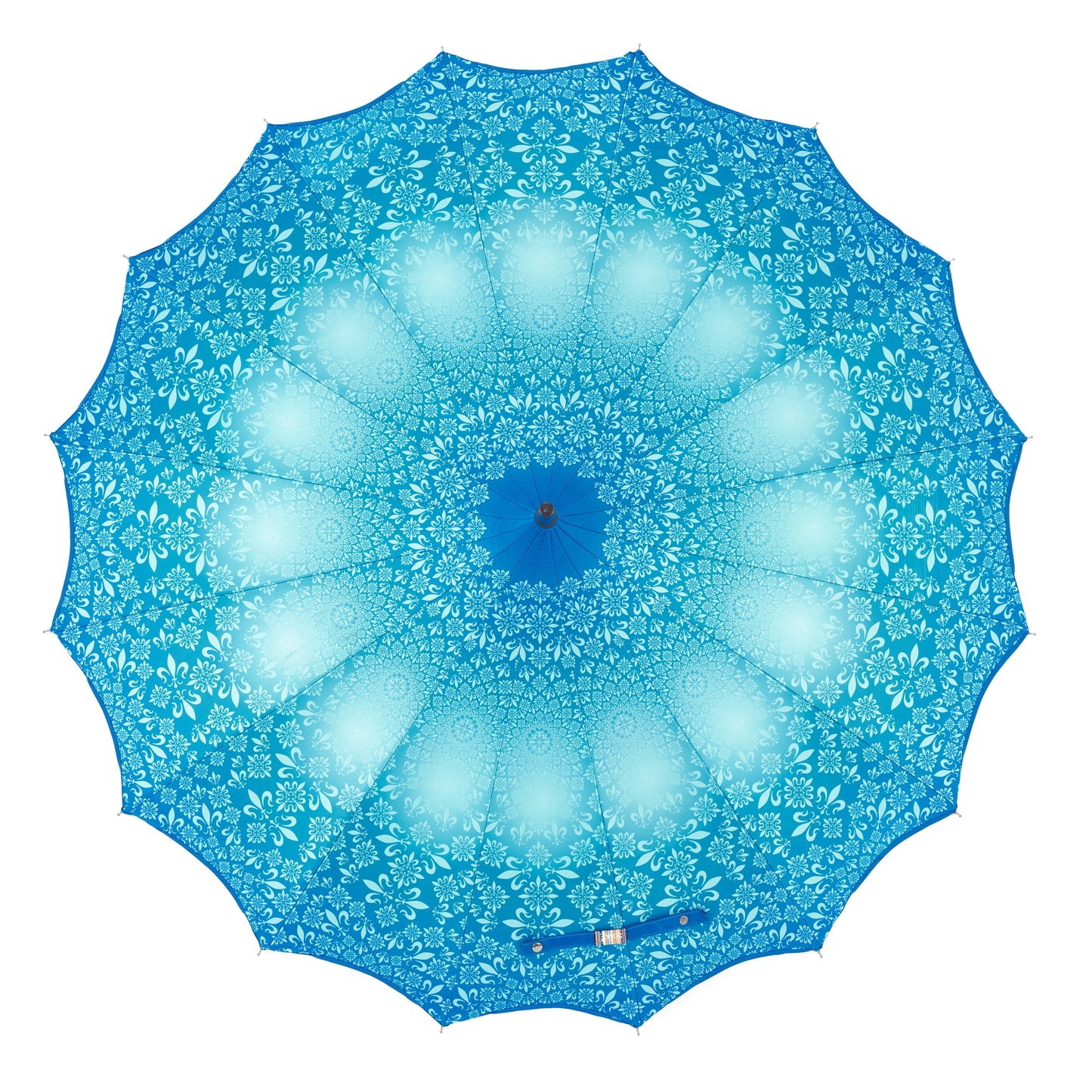Soake Boutique Patterned Pagoda with Scalloped edge Teal