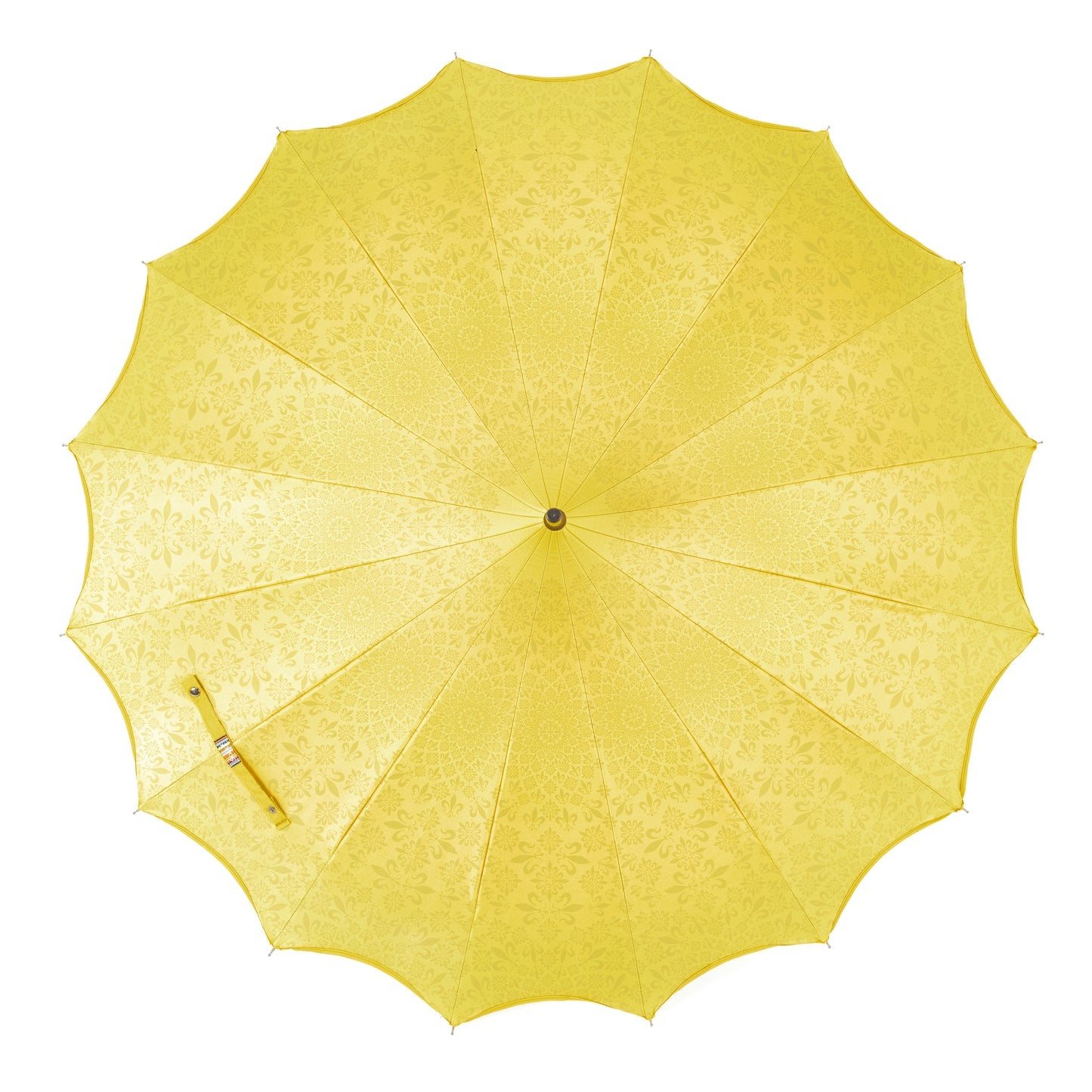 Soake Boutique Patterned Pagoda with Scalloped edge Yellow/Gold