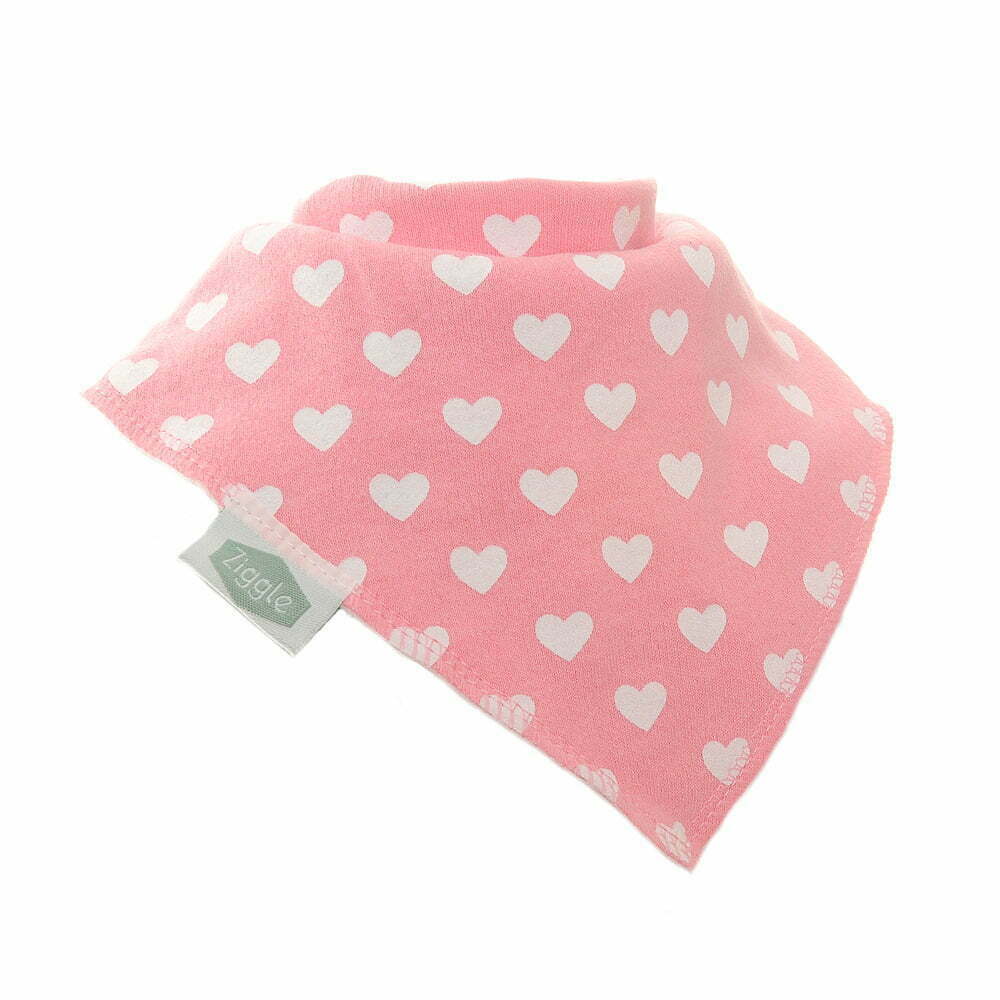 Ziggle Hearts and Bows Bib Set