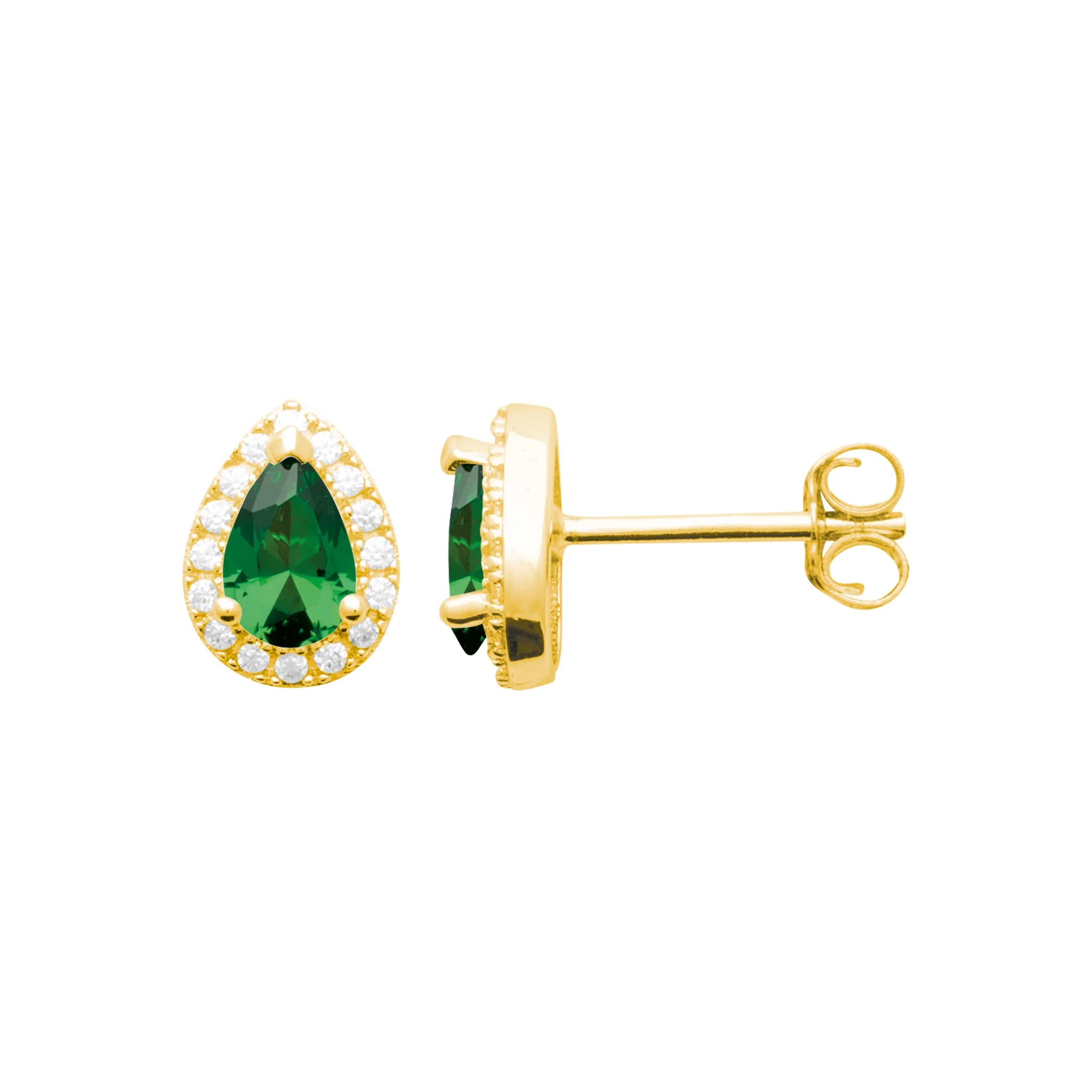 Burren Blue Jeans Emerald Earrings