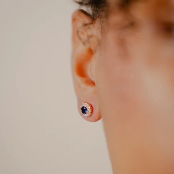 Burren Madelyn Sapphire Stud Earrings