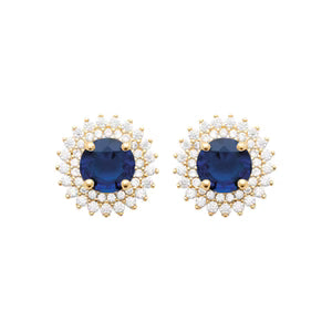Burren Madelyn Sapphire Stud Earrings