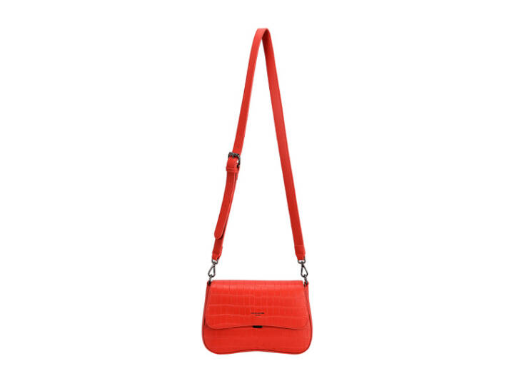 David Jones Red Croc Crossbody