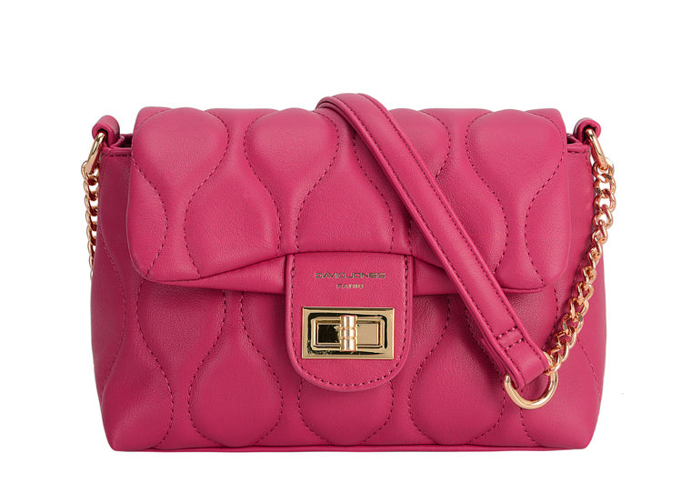 David Jones Rose Red Quilted Crossbody