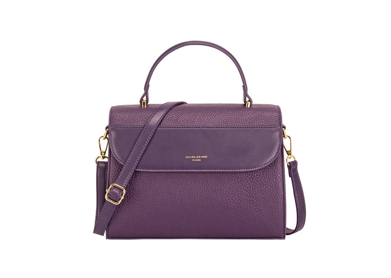 David Jones Purple Large Crossbody With Grab Handle