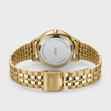 Cluse Minuit Multifunction Watch Steel, Black, Gold Colour