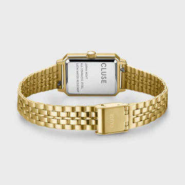 Cluse Fluette Watch Steel, Sage Green, Gold Colour