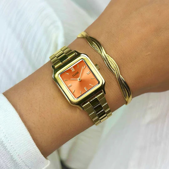 Cluse Gracieuse Petite Watch Steel, Apricot, Gold Colour CW11807