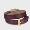 Cluse Gracieuse Petite Watch Double Crocodile Leather, Wine, Gold Colour