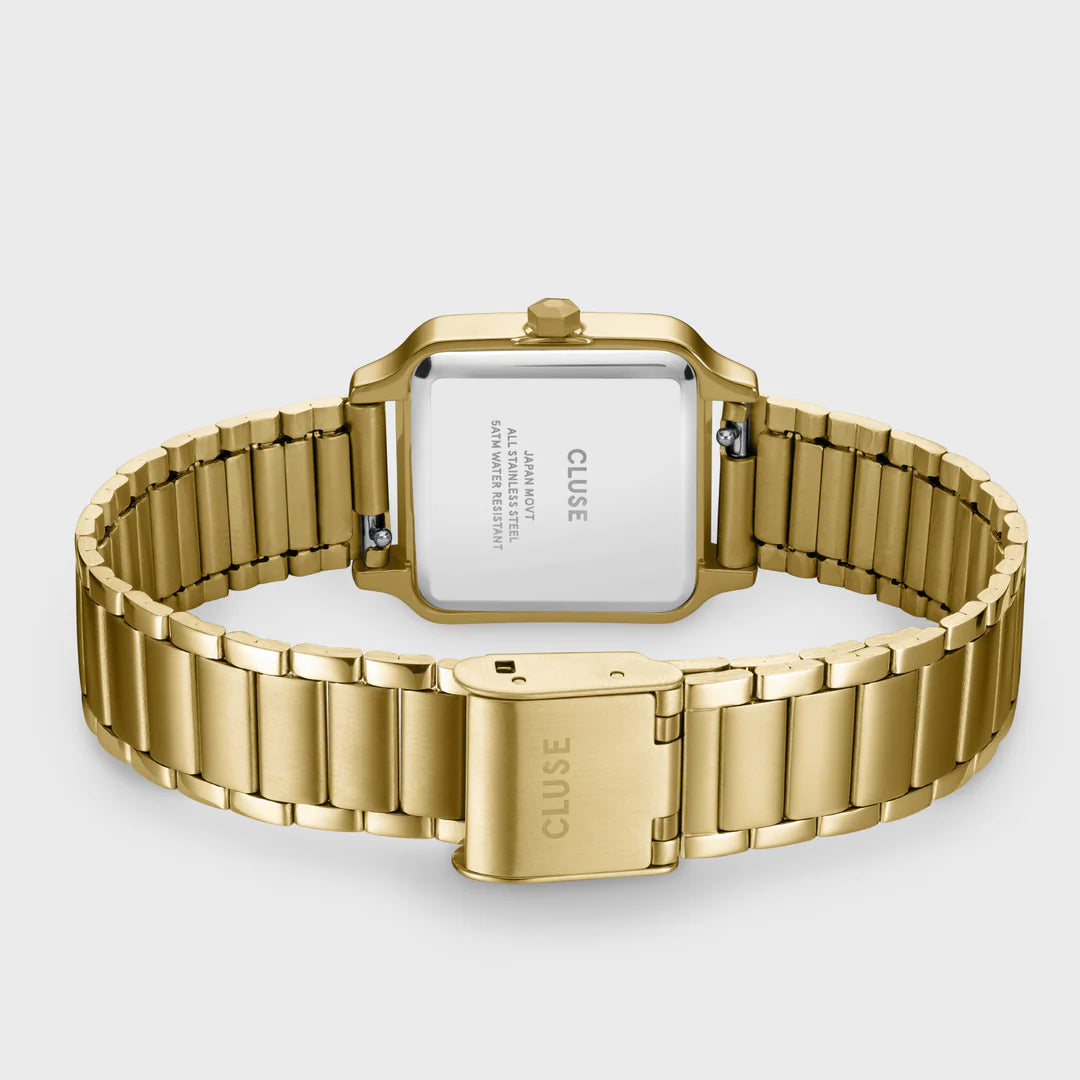 Gracieuse Petite Watch Steel, Watermelon Red, Gold Colour