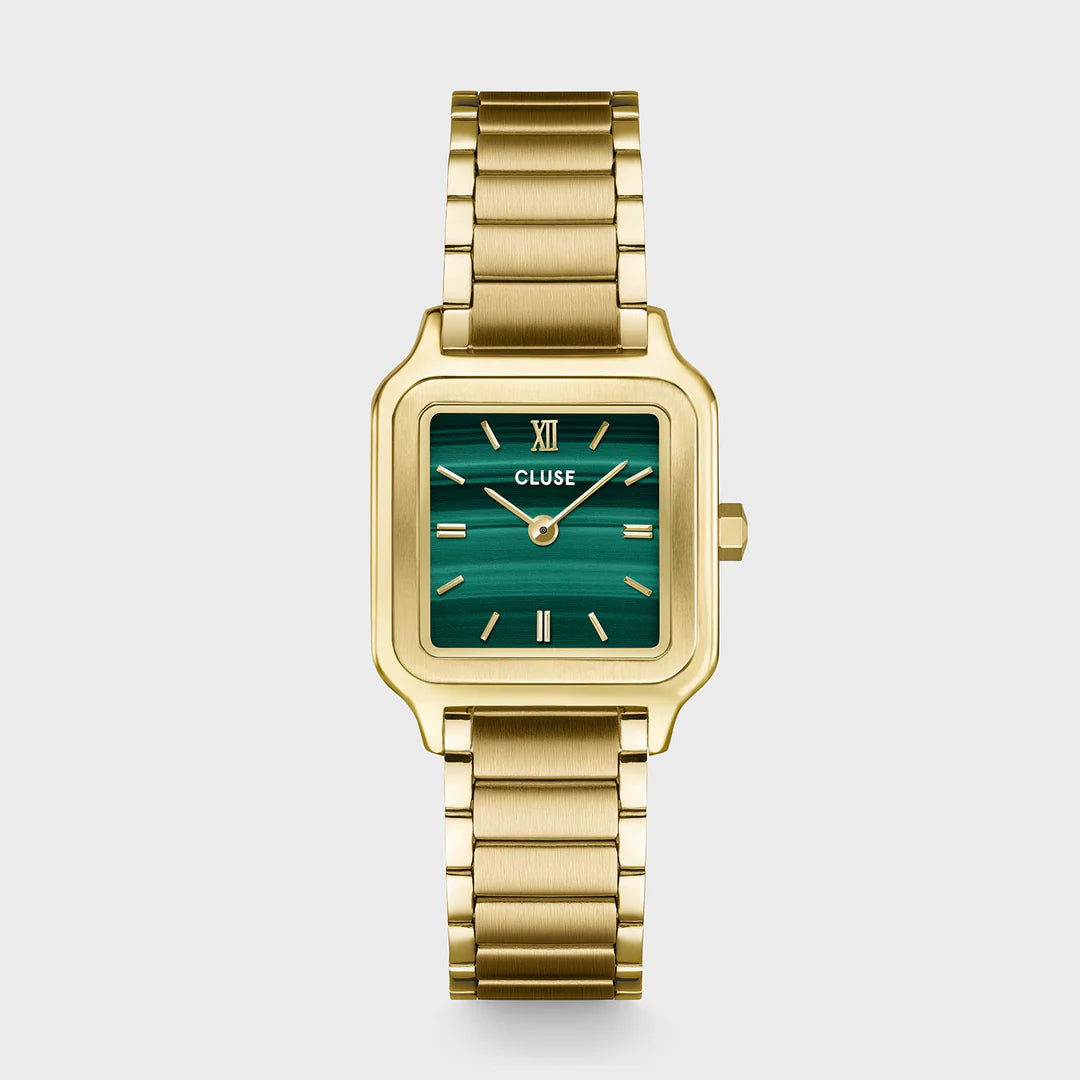Gracieuse Petite Watch Steel, Green, Gold Colour