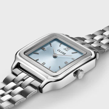 Cluse Gracieuse Watch Steel, Light Blue, Silver Colour