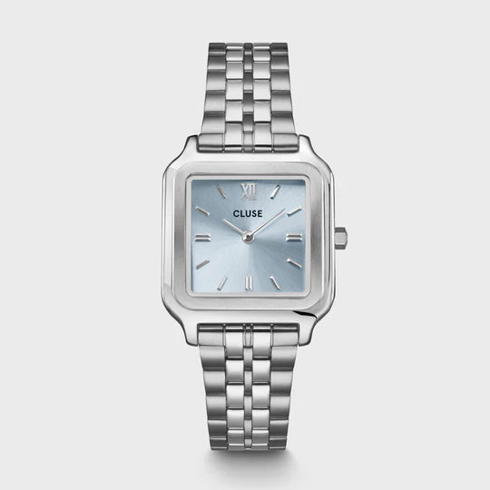 Cluse Gracieuse Watch Steel, Light Blue, Silver Colour