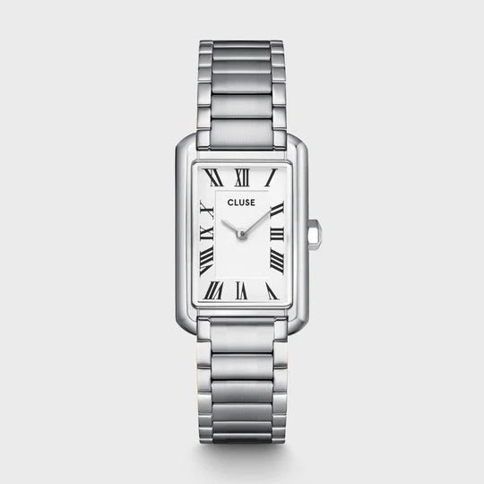 Cluse Belisenna Watch Steel, White, Silver Colour
