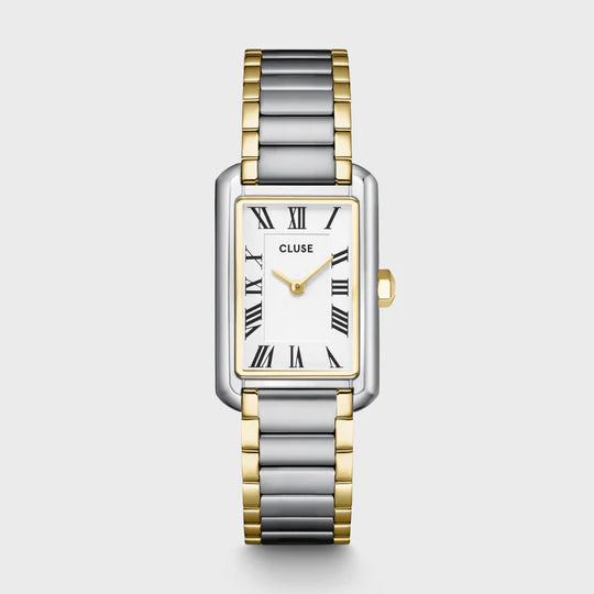 Cluse Belisenna Watch Steel, White, Two-tone