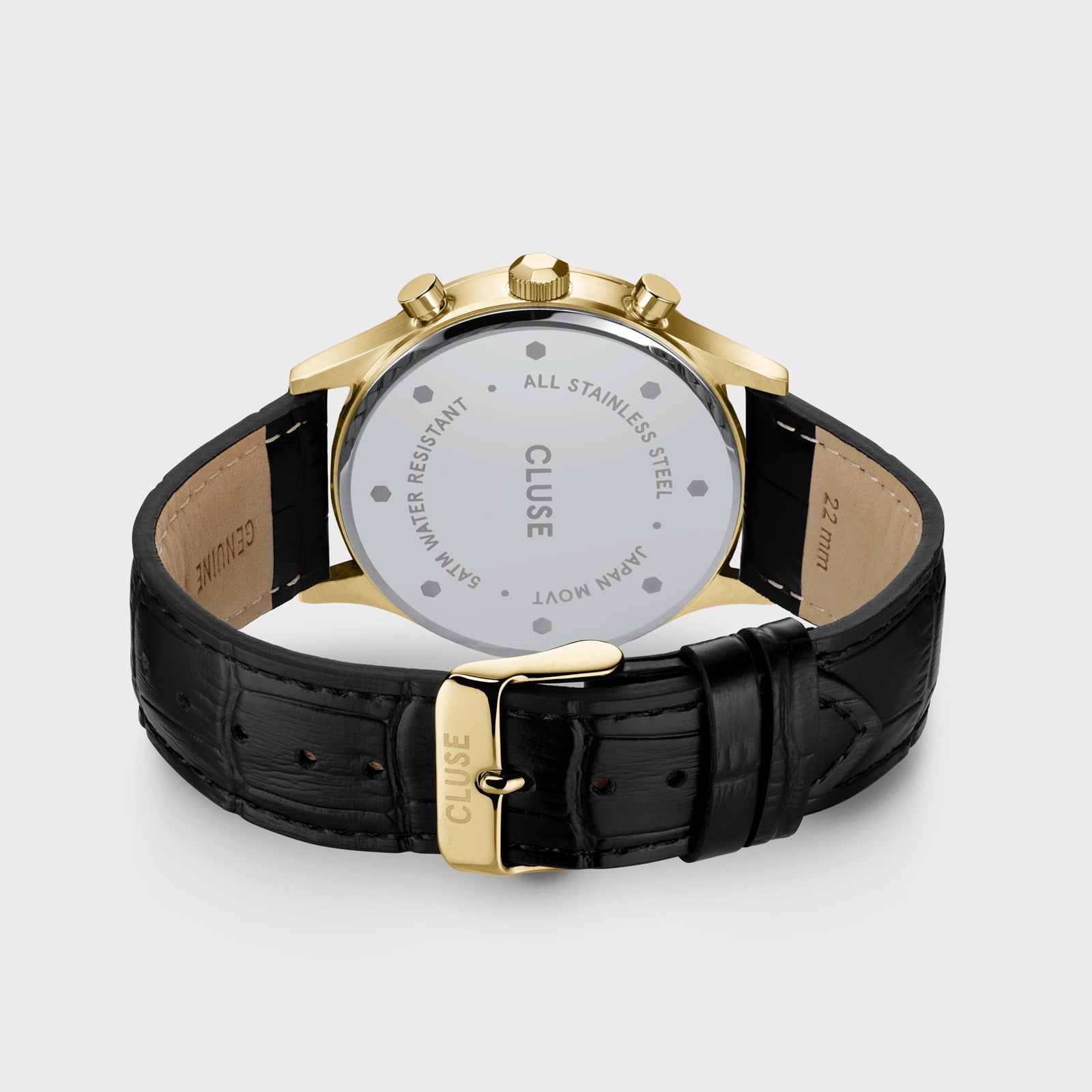Cluse Anthéor Multifunction Watch leather, Gold, Gold Colour