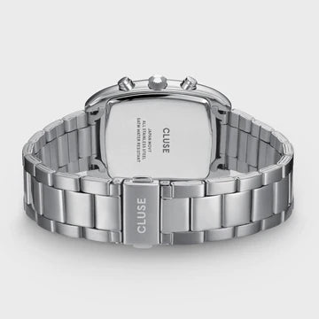 Cluse Quartaut Chrono Watch Steel, Green, Silver Colour