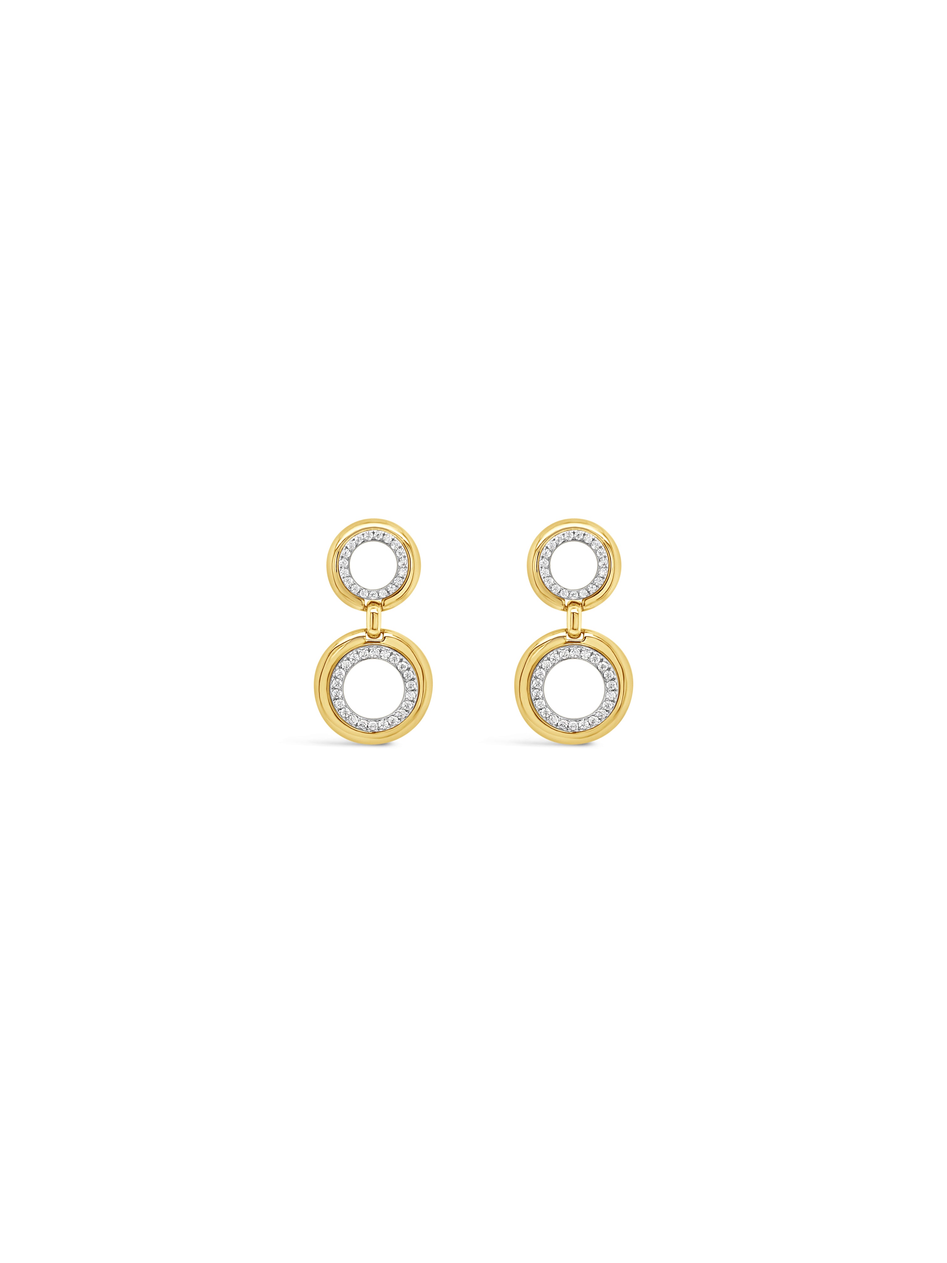 Absolute Gold Double Circle Earring