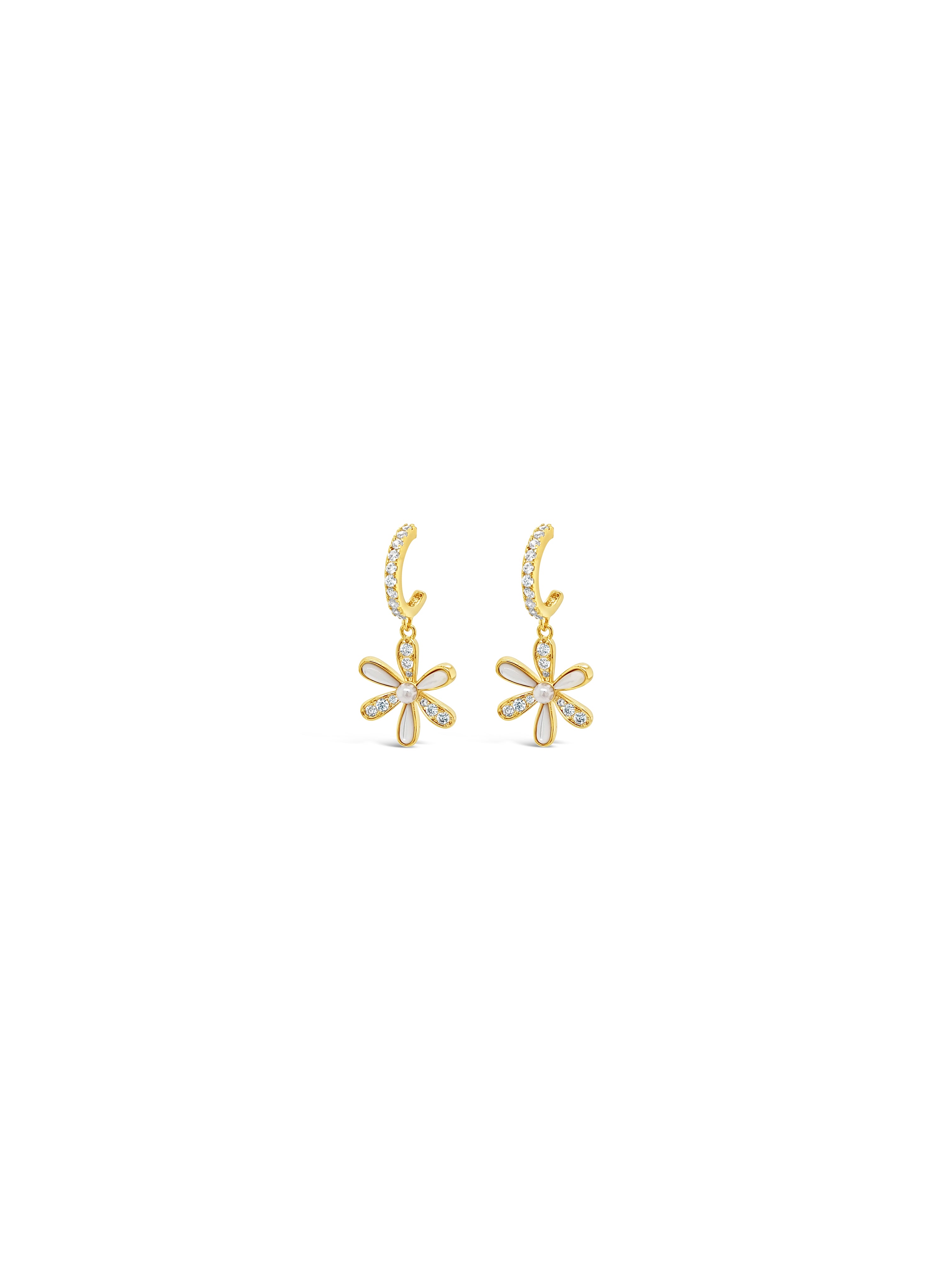 Absolute Gold Double Flower Earrings