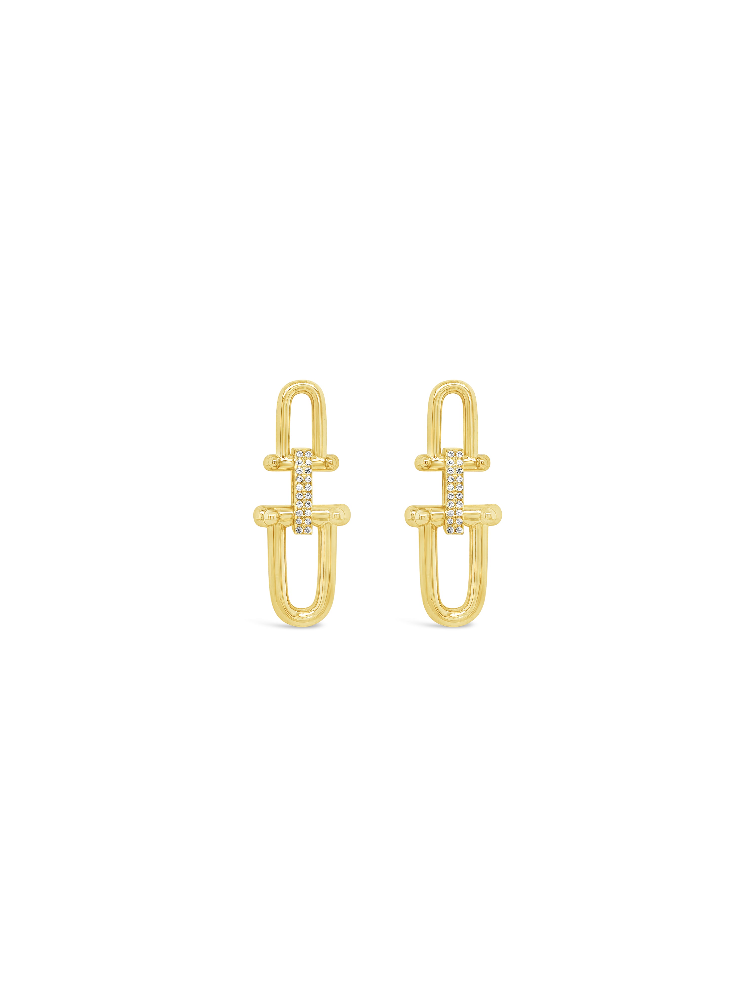 Absolute Gold Link Chunky Earrings